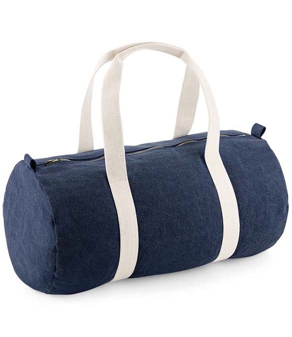 BagBase Denim Barrel Bag